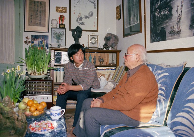与舅公李可染谈话
