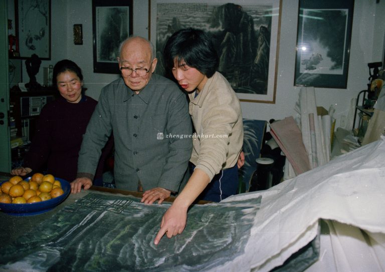 舅公李可染点评作品